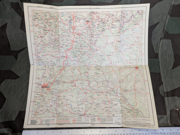 Original Shell Map of Franken, Oberpfalz, Sachsen Nr.17