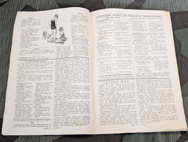 Paustians Lustige Sprachzeitschrift Funny Language Magazine Heft 23 15.8.1941