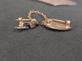 Always in my Heart USMC Sweetheart Chain Pin Sterling NOS