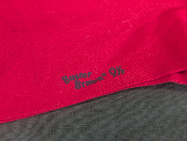 Red Bobby Socks with Original Label NOS (Fits Shoe Size 6.5-7)