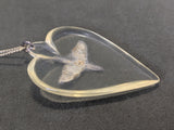 Army Air Corps Lucite Heart Necklace