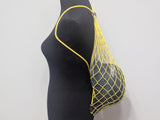 Yellow German Net Backpack Bag