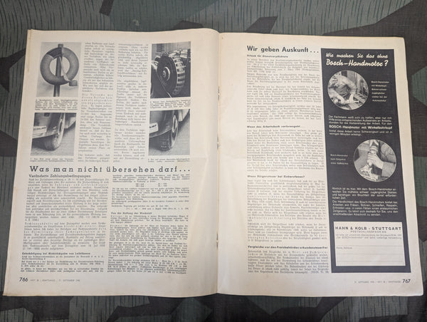 Kraftfahrzeug Handwerk Heft 38 - 21. September 1940 Krafthand