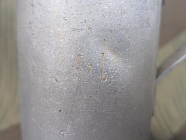 1/4L German Aluminum Measuring Cup 1912-1936