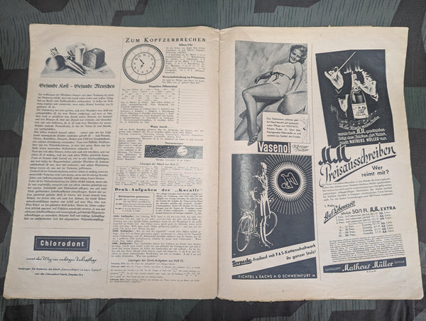 Koralle Magazine Nr.28 13 July 1941 TV