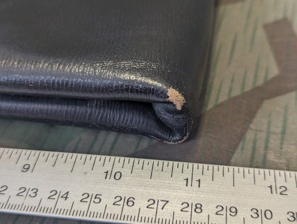 German Black Leather Folio Zipp