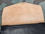 German Black Leather Folio Zipp