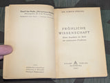 Fröliche Wissenschaft Amusement Curiosity Book 1941