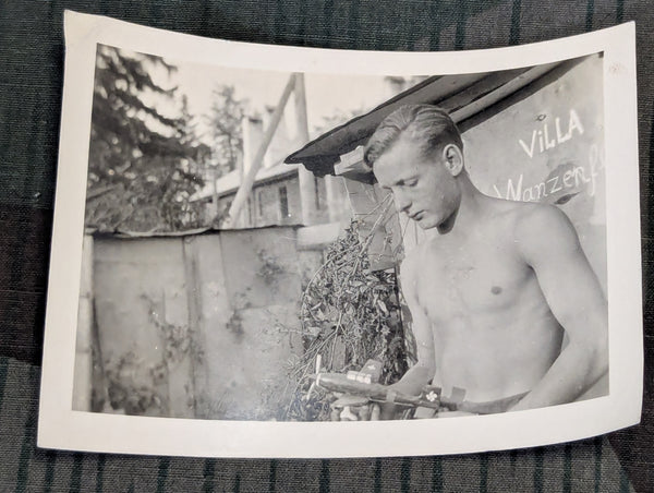 Original Photo Set German Soldier Playing with Stuka
