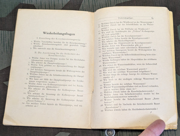 1943 Deutsche Reichsbahn Training Book M 3 II