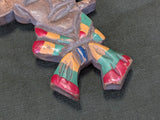 Wood Cowboy Novelty Pin