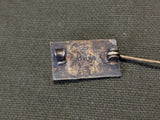 Enamel Gold Star Flag Pin Sterling KIA
