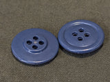 Blue/Gray Buttons (Lot of 10) ~7/8" (21mm)