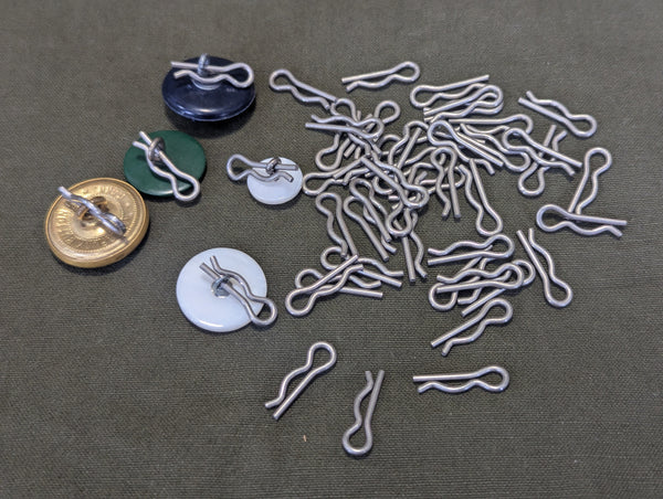 Cotter Pins for Shank Buttons <br>(Set of 50)