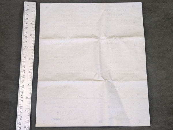 Ration Coupon Full Sheet 20 Points Processed Foods