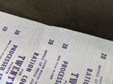 Ration Coupon Full Sheet 20 Points Processed Foods