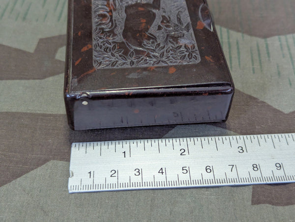 Stag Hunt Bakelite Tobacco Case