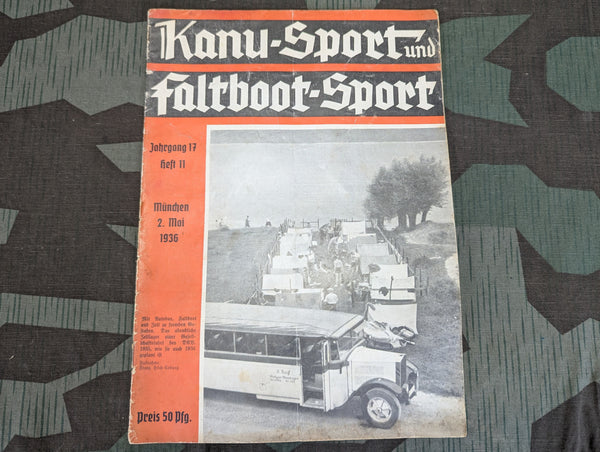 Canoe Sport Magazine 2 May 1936 Heft 11