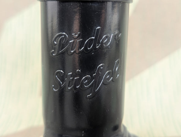 Reproduction Puder Steifel Bakelite Boot Powder Container