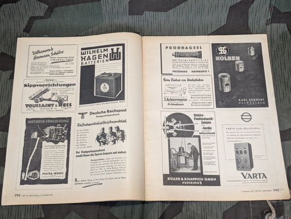 Kraftfahrzeug Handwerk Heft 49 - 7. Dezember 1940 Krafthand