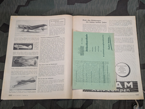 Kraftfahrzeug Handwerk Heft 49 - 7. Dezember 1940 Krafthand