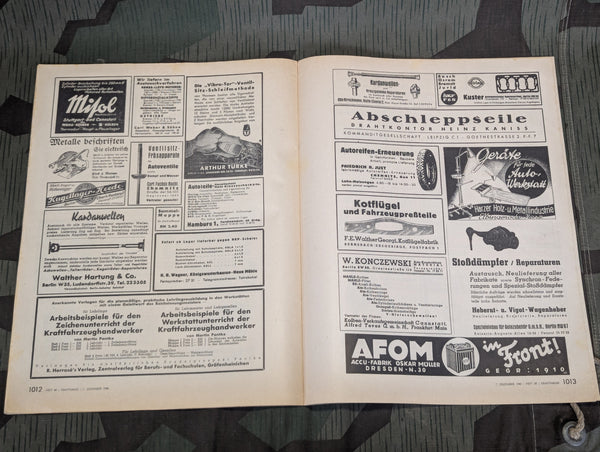 Kraftfahrzeug Handwerk Heft 49 - 7. Dezember 1940 Krafthand