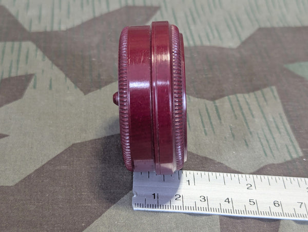 Red Bakelite Container