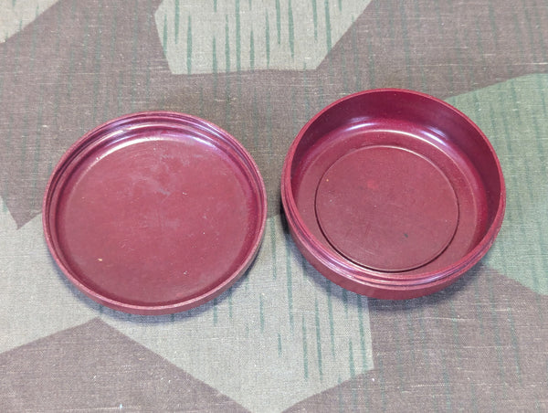 Red Bakelite Container