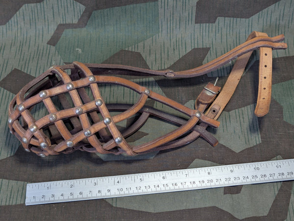 German Leather Dog Muzzle