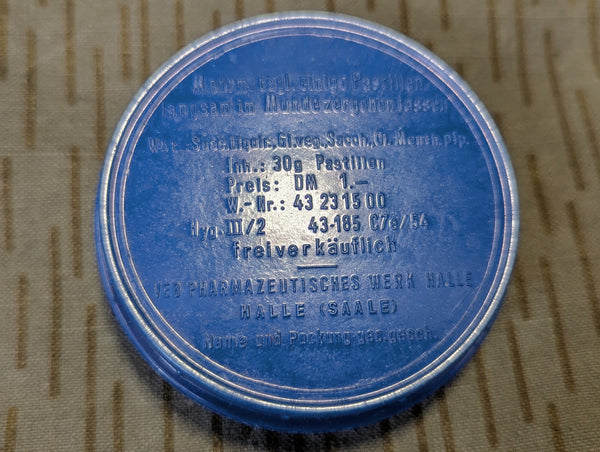 East German Sumint Cough Drop Container