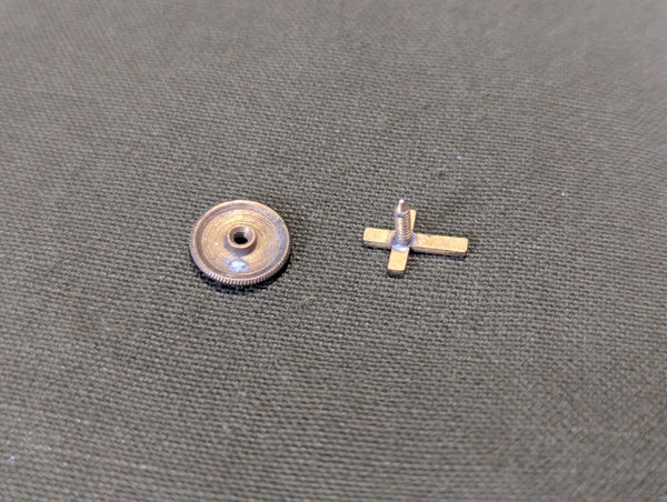 Tiny Cross Pin Screw Back (Chaplain?)