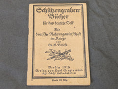 1916 Trench Book Schützgraben Bücher German Food Industry in War