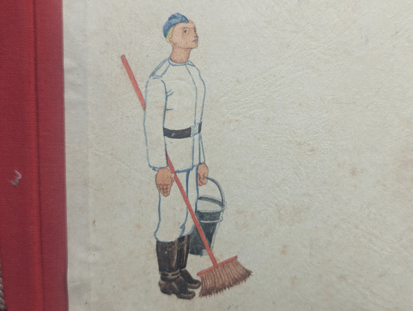 German Soldier's EMPTY Photo Album Hand Painted Cover