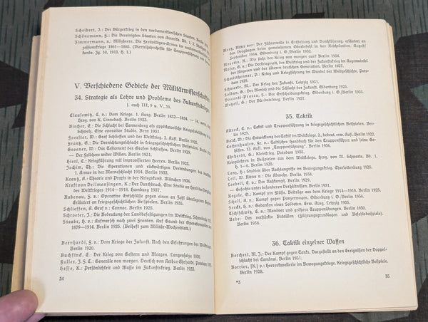 Literature for Young Officers Book 1938