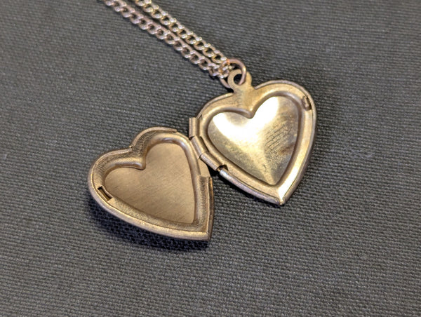 Paratrooper Jump Wings Sweetheart Locket Necklace