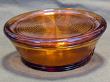 Glass Army Hat Candy Dish with Lid