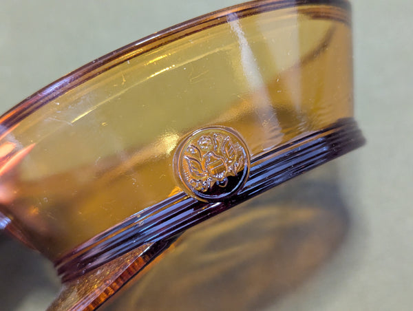Glass Army Hat Candy Dish with Lid