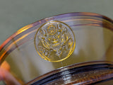 Glass Army Hat Candy Dish with Lid