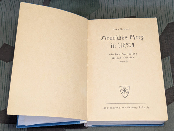 Deutsches Herz in USA Book 1940