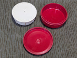 East German Red Butter Dish