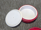 East German Red Butter Dish