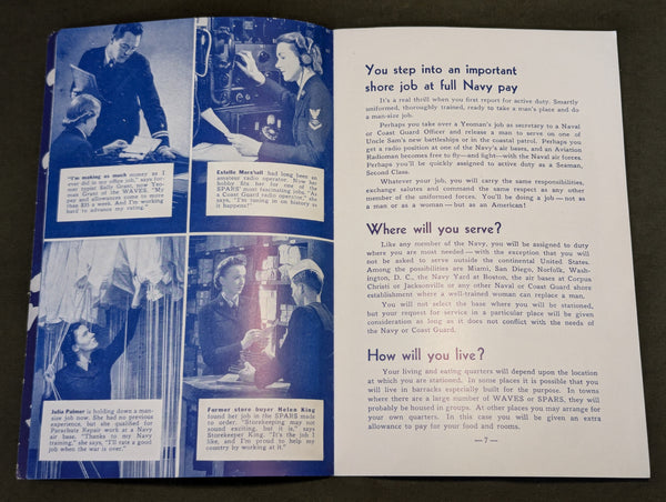 WAVES and SPARS Enlistment Booklet