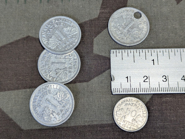 Lot of French Francs (5 Coins)