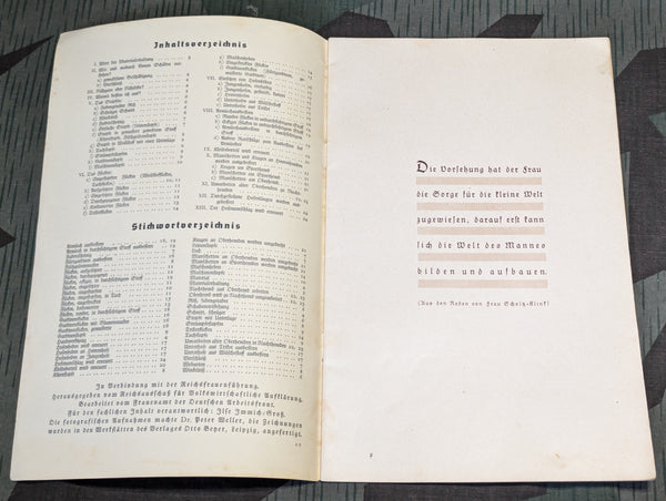 Mending Repair Tips Book Deutschen Frauenwerk