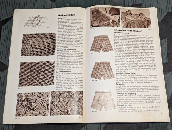 Mending Repair Tips Book Deutschen Frauenwerk