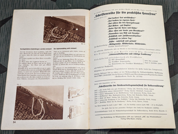 Mending Repair Tips Book Deutschen Frauenwerk
