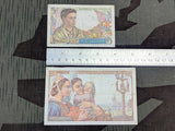French Francs 20 and 5 Notes