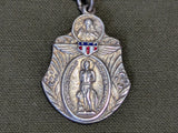 St Sebastian Patron of Soldiers Sweetheart Brooch Sterling