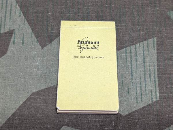 Small Heumann Heilmittel Advertisement Notebook 1938