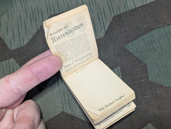 Small Heumann Heilmittel Advertisement Notebook 1938